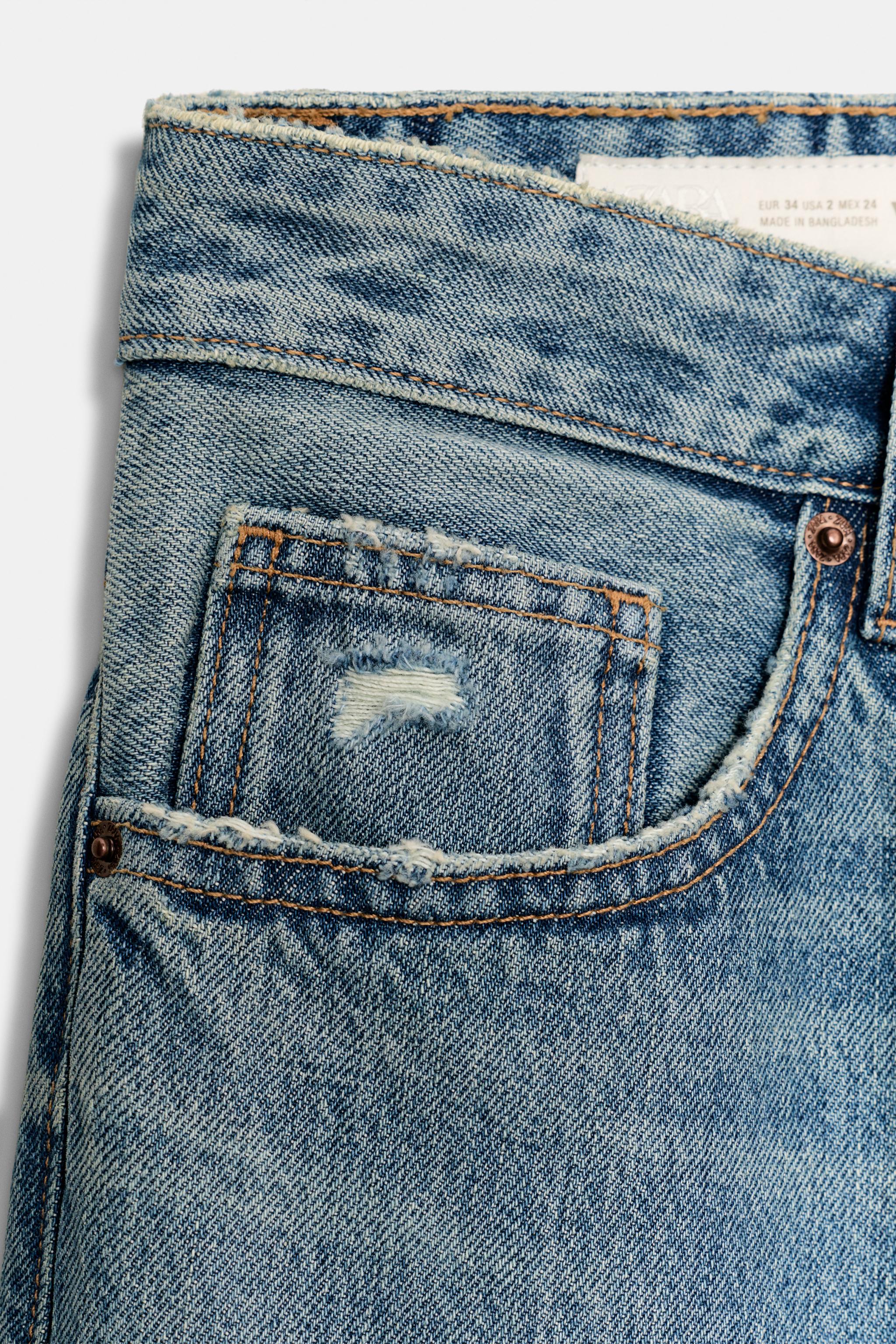 JEANS TRF BOYFRIEND DÉCHIRURES TAILLE NORMALE